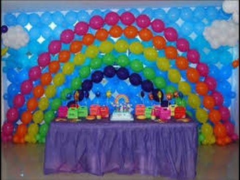 Como decoraciones con globos