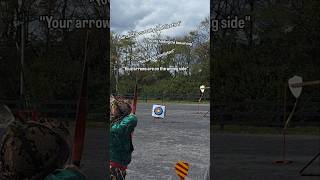I did archery the "wrong" way #archery #technique #fails