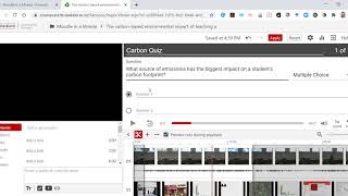 Adding a quiz question into a Panopto video