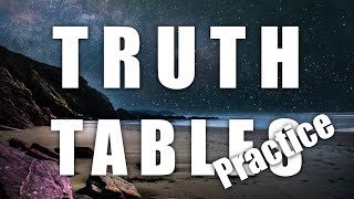 Truth Tables Practice