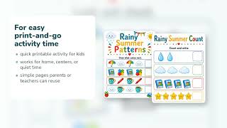 Rainy Summer Home Pages Rainy Summer Activities for Kids Printable PDF Etsy 10