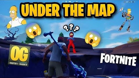 Fortnite UNDER THE MAP GLITCH in NEW SIMPSONS SEASON *AFTER PATCH* (Fortnite OG MAP)