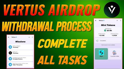 Vertus Airdrop Withdrawal Process | Vertus Withdrawal | Vertus Mint Token | Vertus Complete All Task