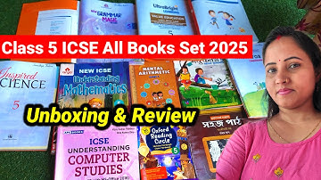 Class 5 ICSE Books 2025 📚 | ICSE Class 5 All Books Set 2025 Unboxing & Review in Hindi | Std 5 Books