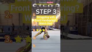 Front Handspring Tutorial for Beginners 🤸‍♂️ Learn Fast #shorts