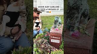 GRAVE OFJUDY GARLAND & TOTO’S MEMORIAL MARKER #wizardofoz #hollywood #movie #moviestar