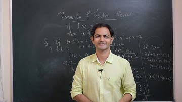 Remainder and Factor Theorem Part-II