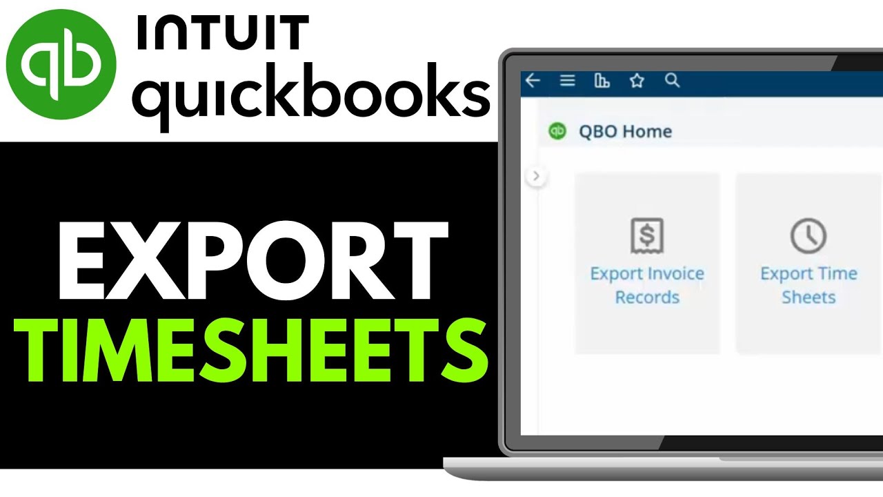 How to Export Timesheets on QuickBooks 2025 {QUICK GUIDE) - YouTube