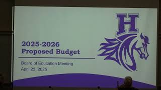 Board of Education Meeting 04-23-25