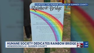 Humane Society of Sumner County dedicates rainbow bridge
