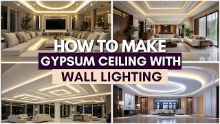 How to Make a Gypsum Ceiling with Lighting from the Wall Side screenshot 1