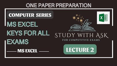 Ms excel important short cut keys|keys important for competitive exams|PPSC FPSC#computer operator