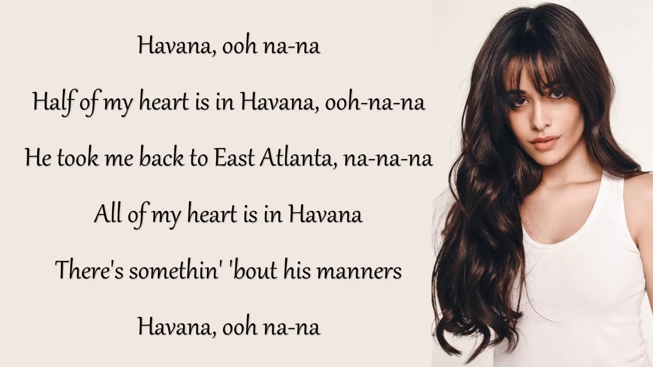  Lirik  lagu  Camila Cabello Havana  Lyrics YouTube