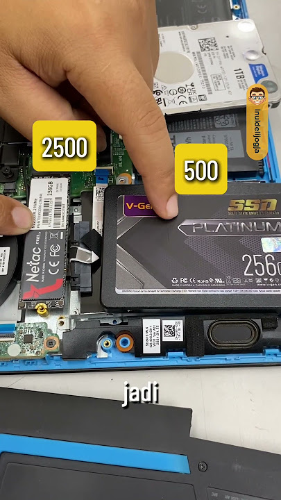 KENAPA HARUS SSD SATA KALAU LAPTOPMU PUNYA SLOT NVME !!! #shorts #viral #fypシ゚ #servis #laptopjogja