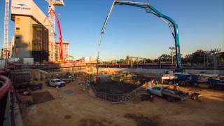 Health Innovation Building timelapse - Pouring of the Slab