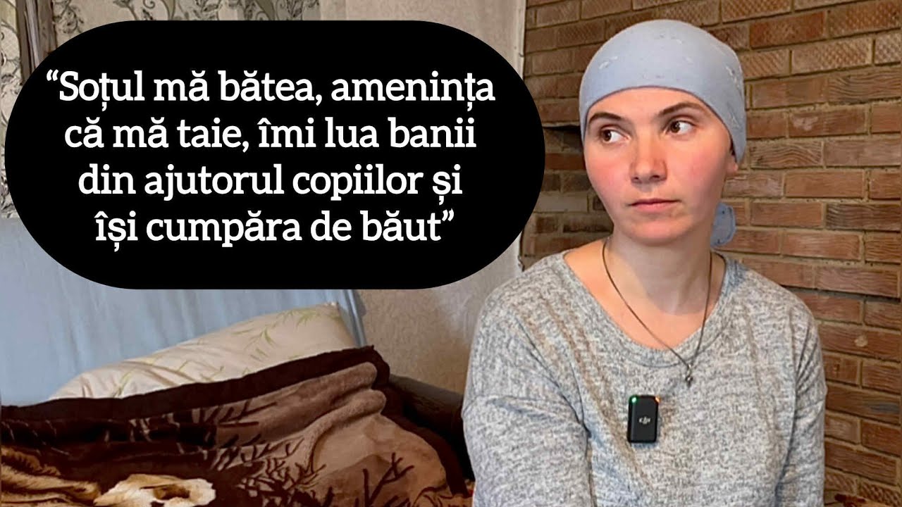 “Soțul mă bătea, amenința că mă taie, îmi lua banii din ajutorul copiilor și își cumpăra de băut”