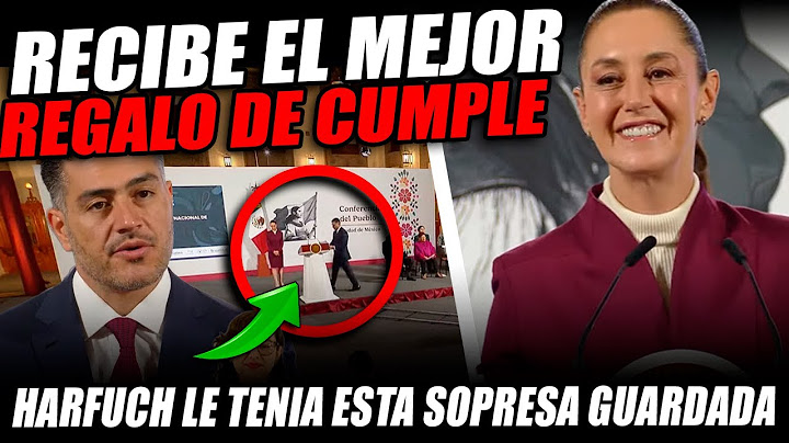 ¡PALACIO ESTA DE FIESTA! HARFUCH LE DA EL MEJOR REGALO DE CUMPLEAÑOS A LA PRESIDENTA