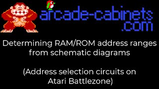 Determining RAM/ROM address ranges from schematics diagrams (Address selection/Atari Battlezone)