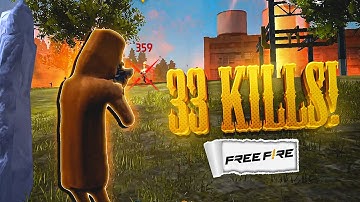Tung Tung Tung Sahur! 💪99% Headshot🎯33 Kills⚡| Solo Vs Squad Full Gameplay | Garena Free Fire