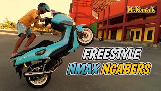 Latihan freestyle pakai motor NMAX ngabers 🔥