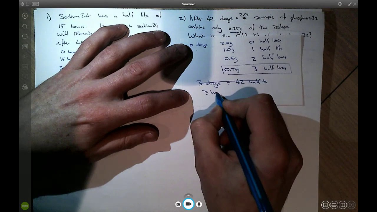Half life calculations - worked examples - GCSE Physics - YouTube