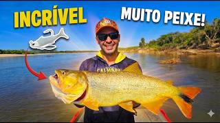 INCRIVEL PESCARIA NO RIO Pesca de dourado isca artificial