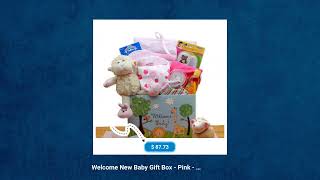 Welcome New Baby Gift Box - Pink - baby shower gifts