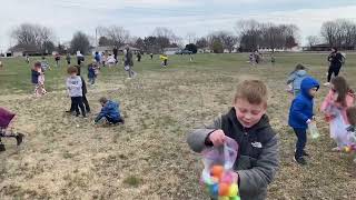 Kindergarten Easter egg hunt!