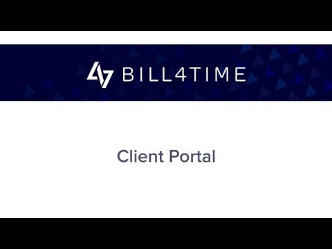 Bill4Time:  Client Portal