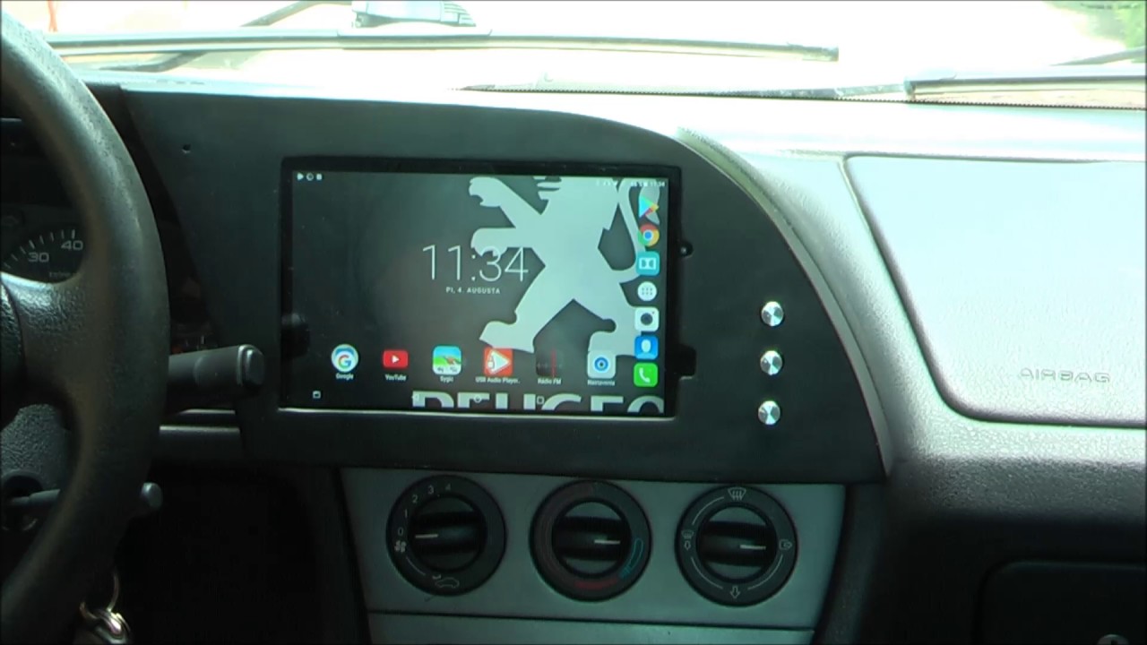 Tablet Car Audio Peugeot 306 YouTube