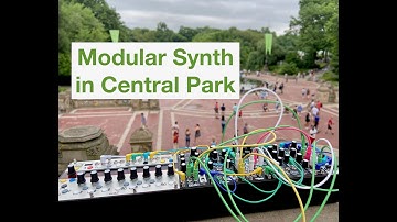 Modular Synth Eurorack in Central Park / Vector Five12, Qu-Bit Surface, Prism, Mimeophon, Basimilus