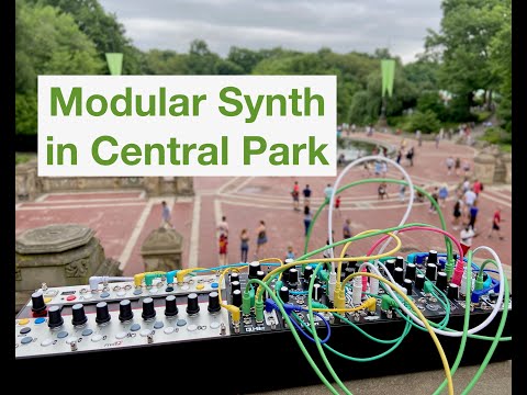 Modular Synth Eurorack in Central Park / Vector Five12, Qu-Bit Surface, Prism, Mimeophon, Basimilus