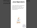 Java Operators #java #codecraft #coding #javabasics #operatorsinjava #operator #logicaloperator #HR
