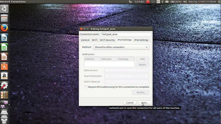 Cara Setting atau Mengaktifkan Hotspot Wifi di Linux Ubuntu 14.04 LTS 130917