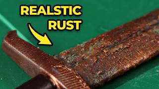 How to Paint Realistic Rust on a Miniature Sword | Easy Weathering Tutorial