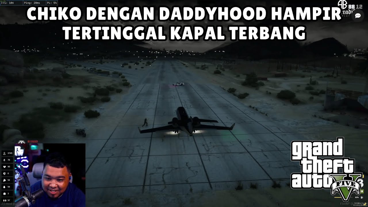 CHIKO DENGAN DADDYHOOD HAMPIR TERTINGGAL KAPAL TERBANG
