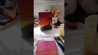 Painting my sketchbook!!! #art #kpop #drawing #painting #sketchbook #landscape