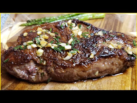 🔴 New York steak |💥En sarten bien jugoso Receta Facil y Rica