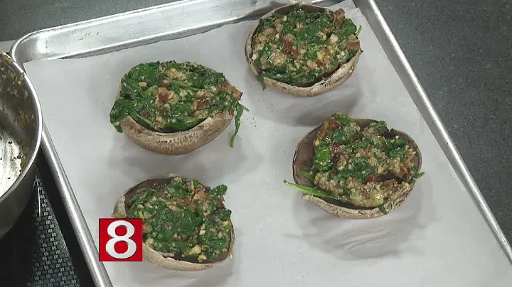 In the Kitchen: Spinach and Sausage Stuffed Portob...