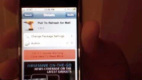 Pull to Refresh for Mail App Demo for iOS 3.1.3 4.2.1 in Cydia Big Boss