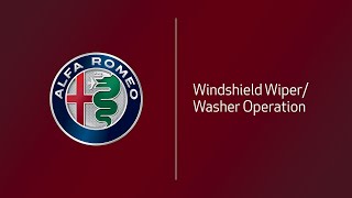 Windshield Wiper/Washer Operation | How To | 2020 Alfa Romeo Giulia