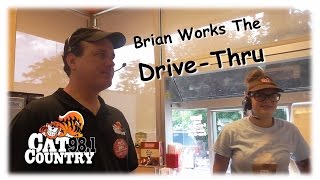 Brian works the Drive Thru at Dunkin Donuts