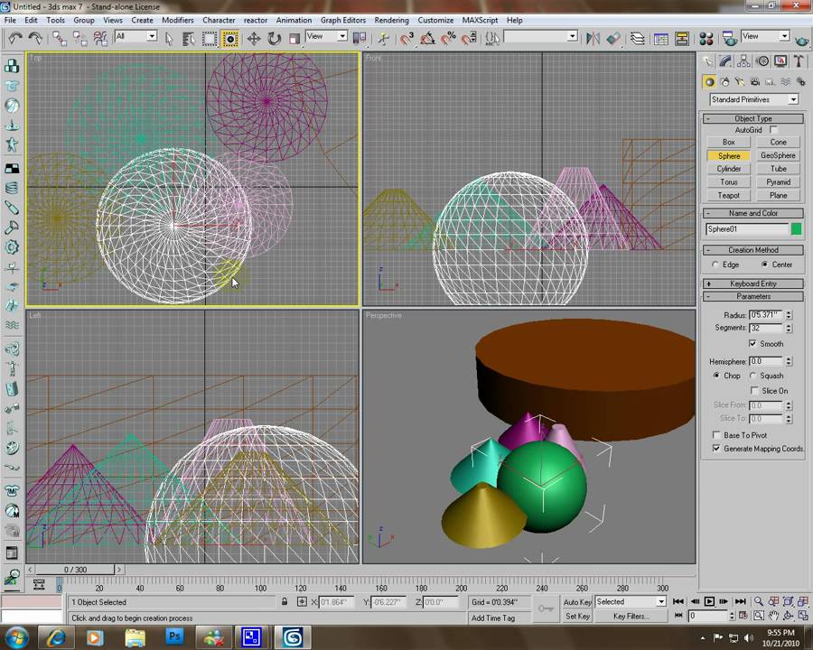 3d studio max 7 basic lesson1 - YouTube