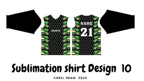 Sublimation Shirt design in Corel Draw | Trace Design with Pentool