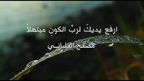 تلاوه خاشعه للشيخ مصلح العلياني
