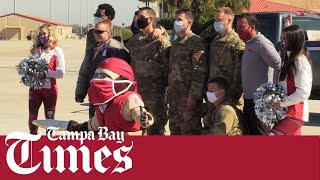 NFL Legends visit MacDill Air Force Base prior to Super Bowl 55