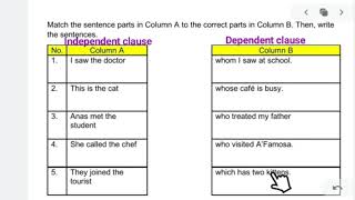 PDPR YEAR 6 - Unit 15 The Obedient Son * Enrichment▪︎Clauses~Complex Sentence (Worksheet)