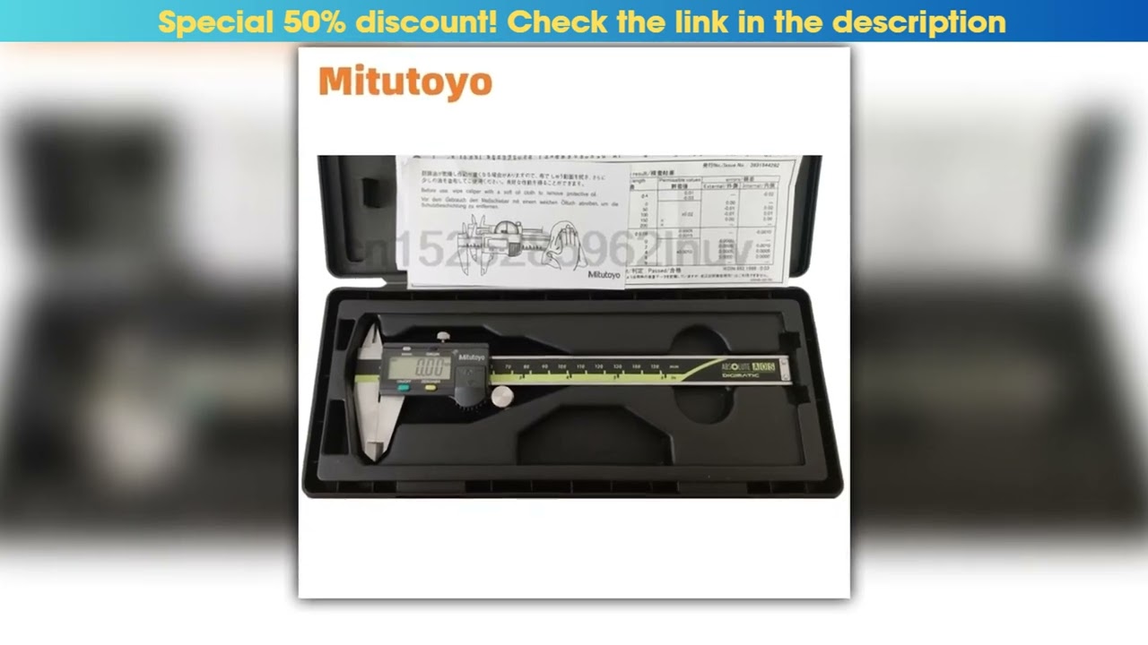 Mitutoyo CNC Digital Vernier Caliper 8inch 0200mm 50019730 LCD Electronic Metric To Imperial
