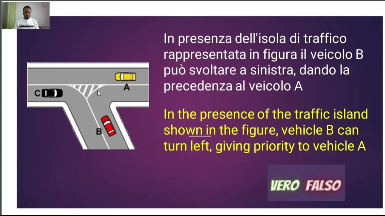 SEGNALETICA ORIZZONTALE, EXPLANATION, QUIZ AND ANSWERS PATENTE B IN PIDGIN ENGLISH.
