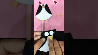 Penguin 🐧 Paper Craft | #shorts #penguin #papercraft #craft #diy #easy